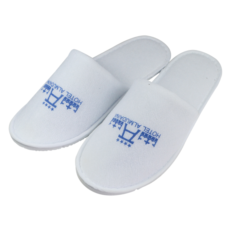 Giá rẻ Trắng mở ngón chân Terry Disposable slippersfor phụ nữ