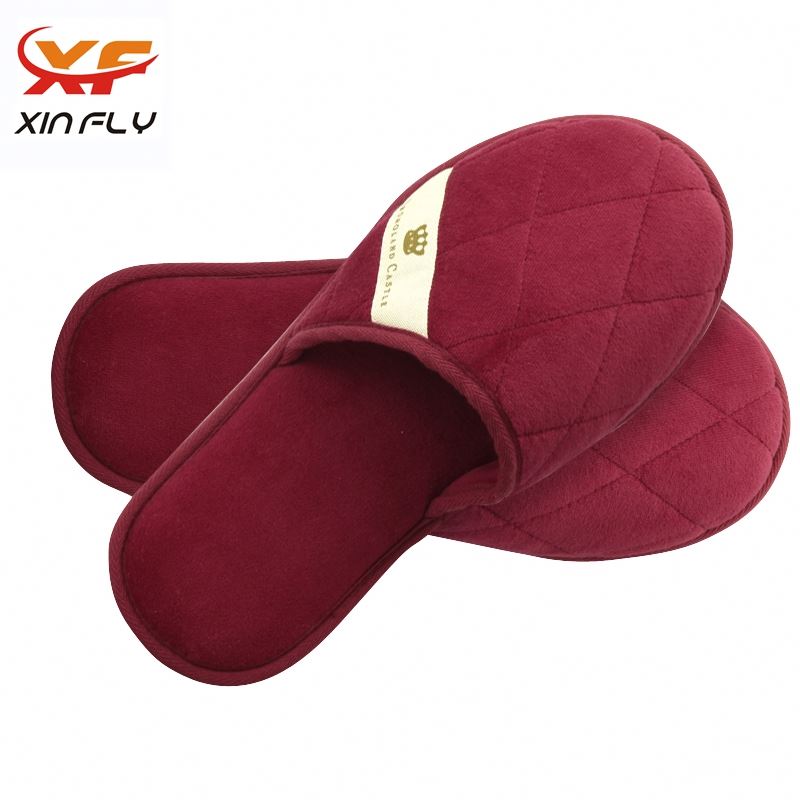 Personalized Open toe neoprene hotel slippers for