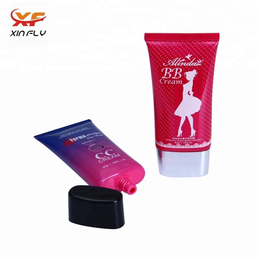 High-quality Flat Oval Cosmetic Tube for BB CC Cream Packaging Tube