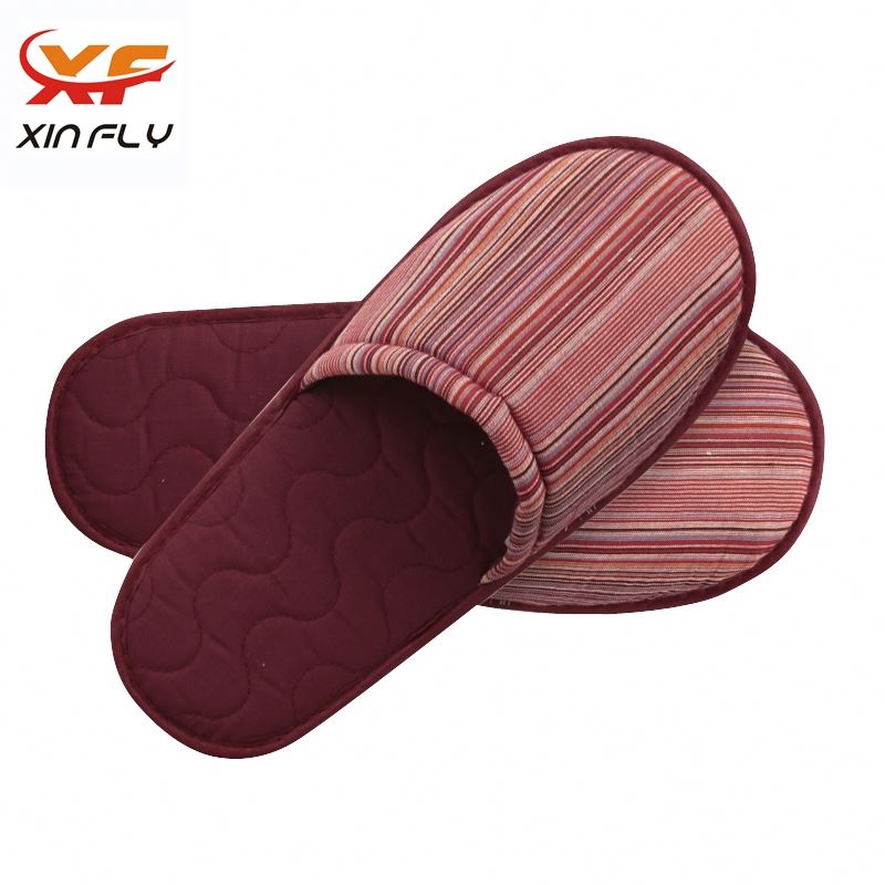 Personalized Open toe hotel indoor slippers with OEM LOGO