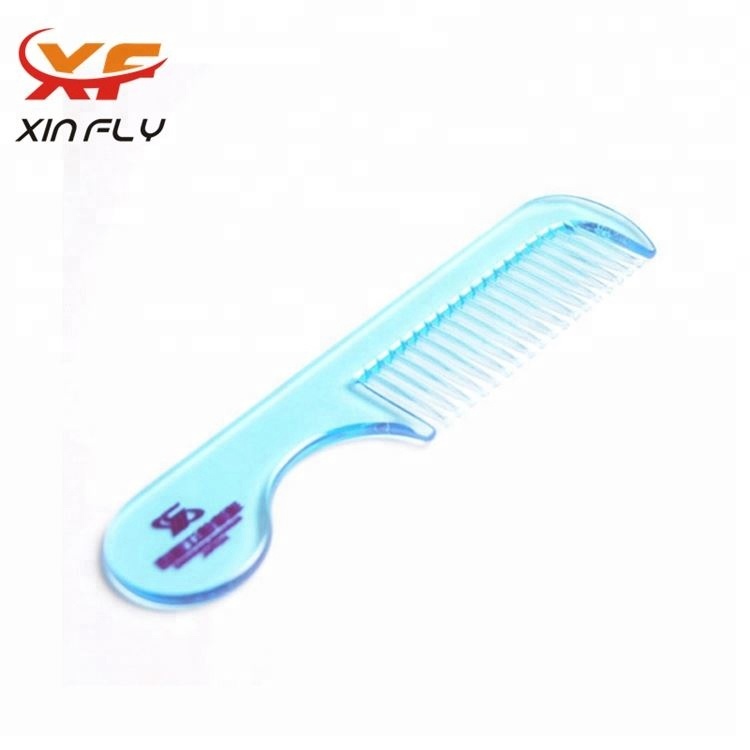 Eco material Wholesale plastic hotel comb in plastic bag