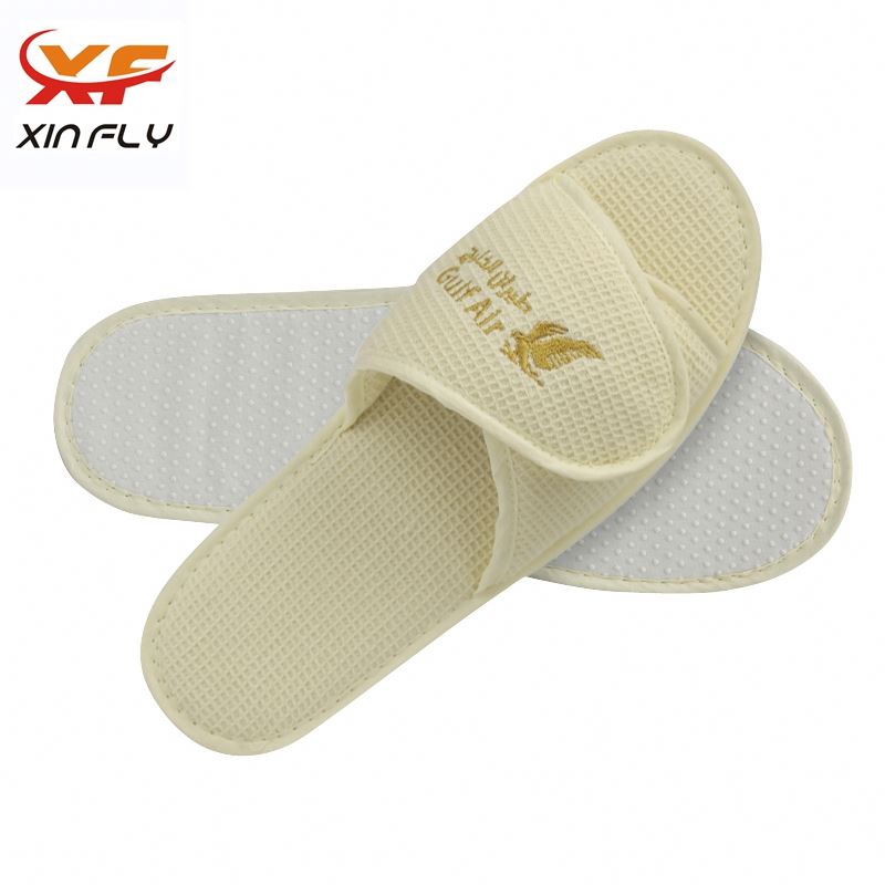 Luxury Closed toe hotel home slipper with label