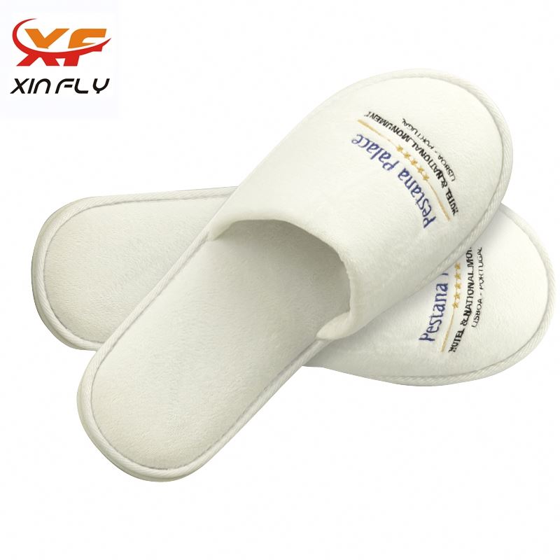 100% cotton EVA sole brand hotel slippers for Inn