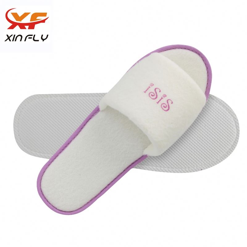 Sample freely Open toe hotel slippers with bag wholesale uk