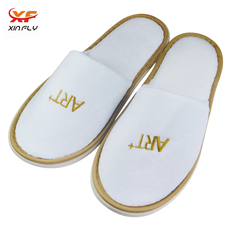 Yangzhou slipper factory Soft velour Disposable slippers for woman