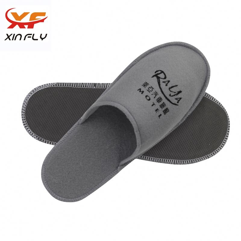 Luxury EVA sole travel hotel slippers with logo