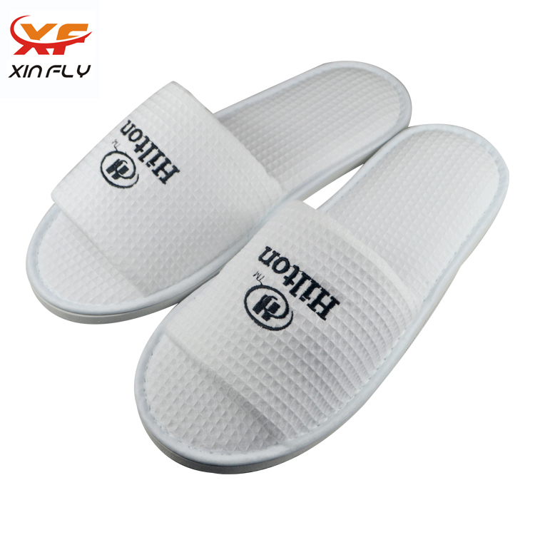 Hohe Qualität Personalisierte Comfortable Hotel Waffle Slipper für Hilton Hotels