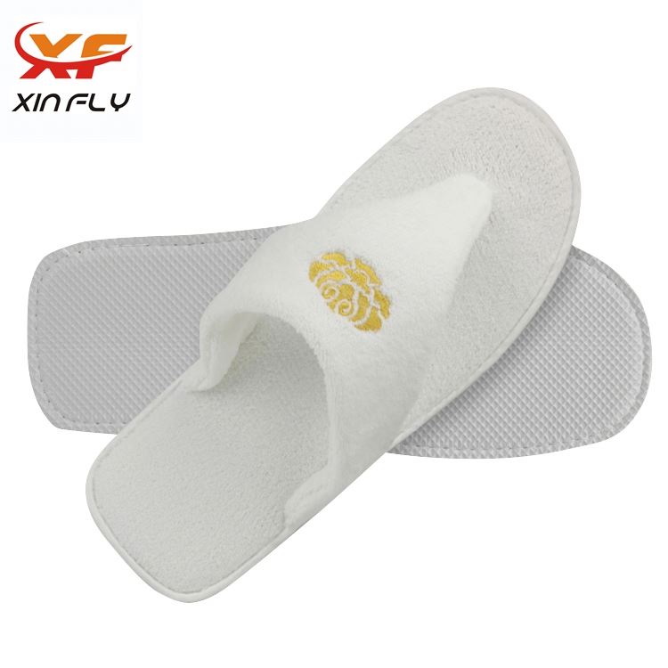 Washable Open toe close hotel slipper for woman