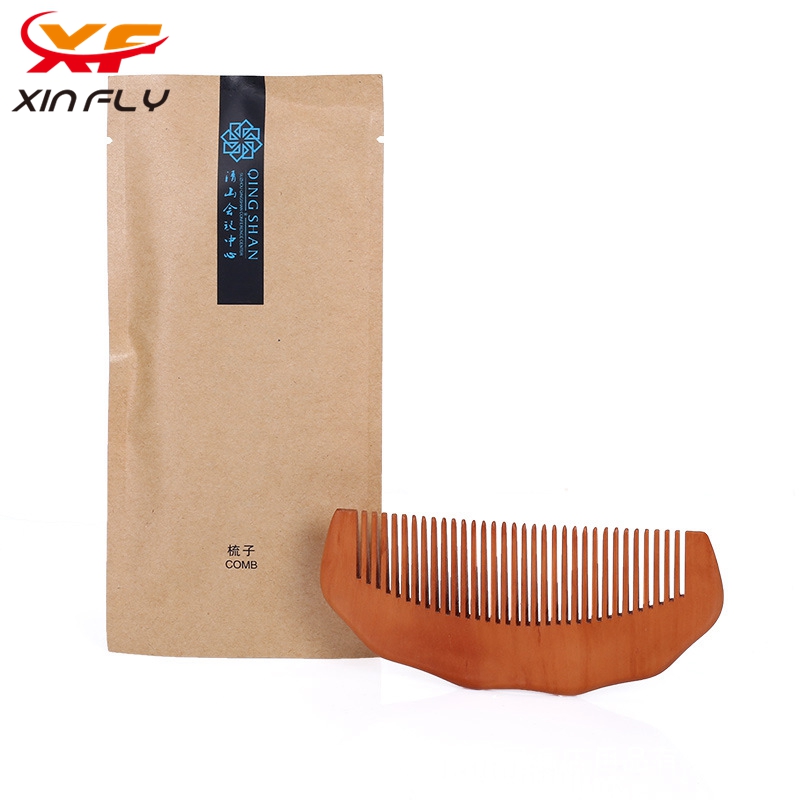 Eco-friendly disposable hotel Wood comb for hotel amenities  engrave LOGO