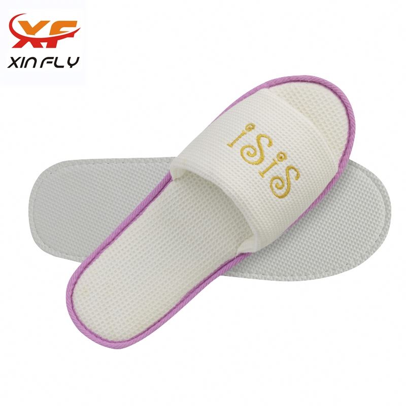 Comfortable Open toe hotel slipper 5 star with logo