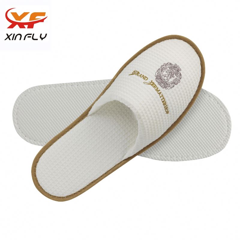 100% cotton EVA sole hotelslippers with Custom logo