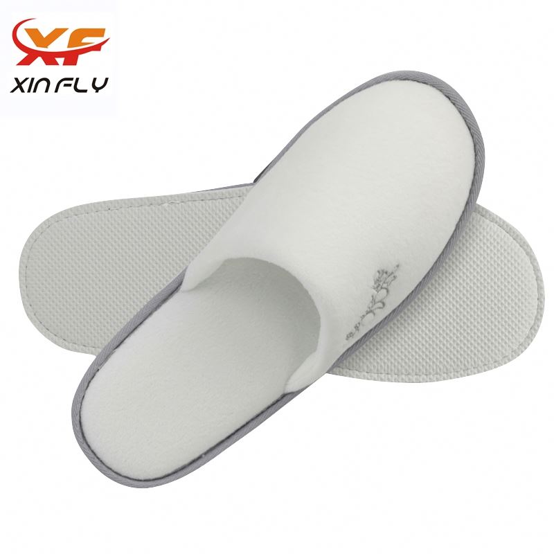 100% cotton Closed toe phòng của khách sạn dép rửa