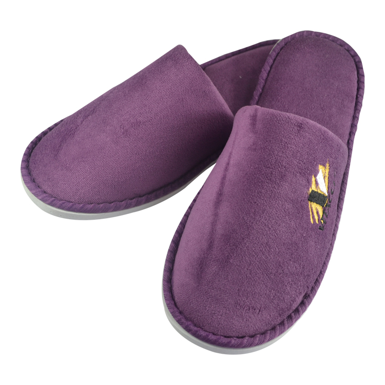 Moale, alb, EVA unic Hotelul Velvet Slipper cu logo-ul personalizat