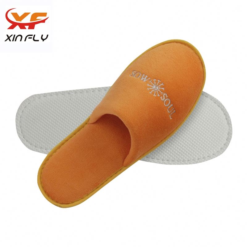 Luxury Open toe nice hotel slipper for man